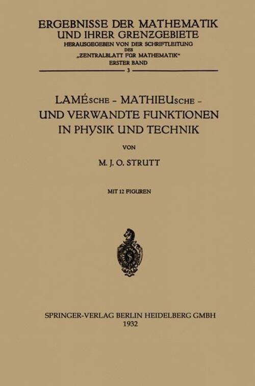 Maximilian Julius Otto Strutt | Lamésche ¿ Mathieusche ¿ Und