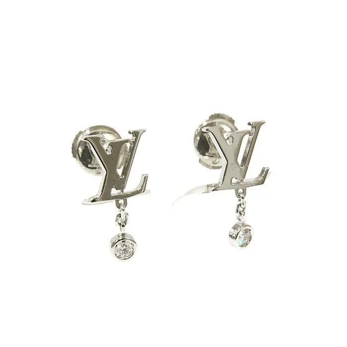 vuitton diamond earrings