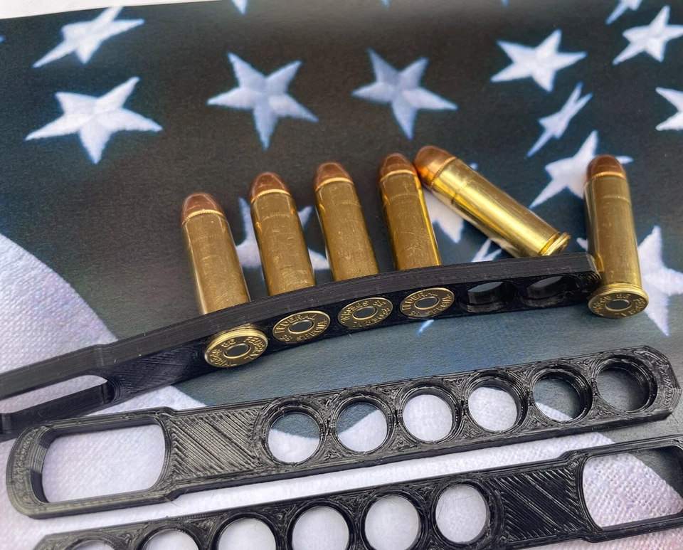 Revólver Speed Tira Cargador 38 Especial 357 Rápido 6 Redondo NUEVO DISEÑO Hecho en EE. UU. Foto 3 de 4