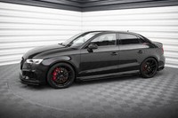 Street Pro Seitenschweller Ansatz +Flaps V.1 FüR Audi RS3 Limo 8V FL Schweller