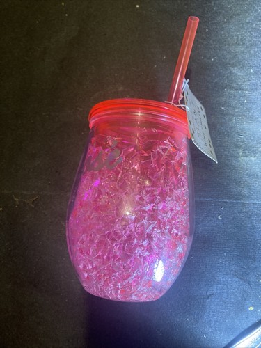 Froze Pink Chillin' 12 ounce Acrylic Travel Tumbler Wine Chiller - Picture 2 of 4