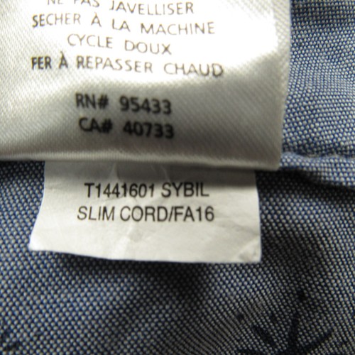 Toad & Co Pants Womens Size 4 Grey Green Sybil Corduroy Slim Leg Organic Cotton - Picture 13 of 14
