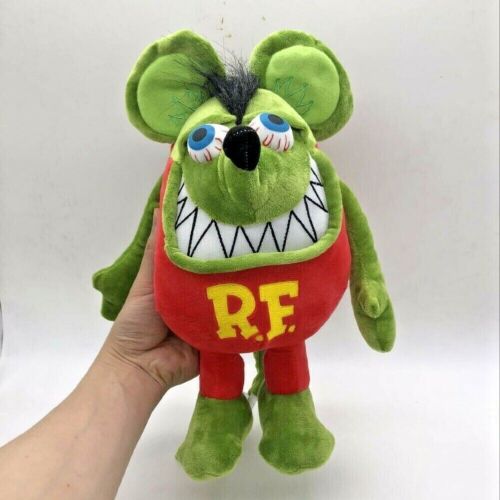 Nuevo juguete de peluche relleno verde RAT PINK 30 cm regalo - Imagen 1 de 5