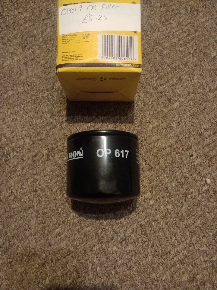 New Oil Filter Fits Hyindai Amica Getz Kia Carens Rio Picanto (others) (Op617) - Image 2 of 2