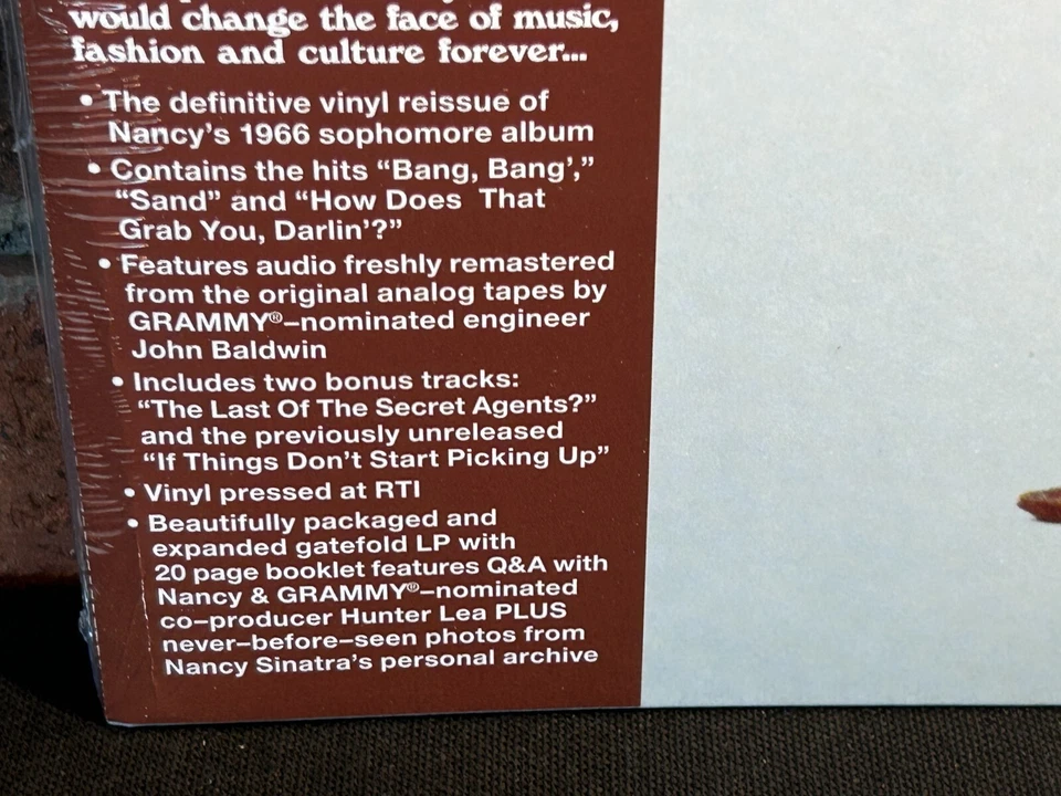 NANCY SINATRA - HOW DOES THAT GRAB YOU? LP ORANGE CREAM RSD LIMITED TO 2,000 - Image 2 of 4