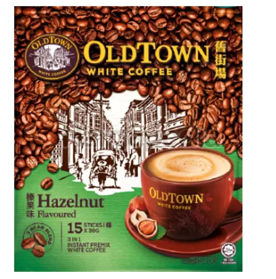 1 X Old Town 3 en 1 Instantáneo Avellana Blanco Café 15 Palitos x 38g + ENVÍO GRATUITO Foto 2 de 3
