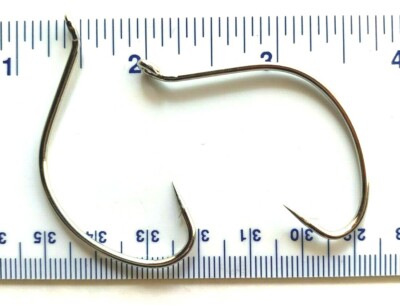 1000 GT 2X Nickel Wide Gap Hollow Point Kahle Fish Hooks size 5/0 - kahle hooks