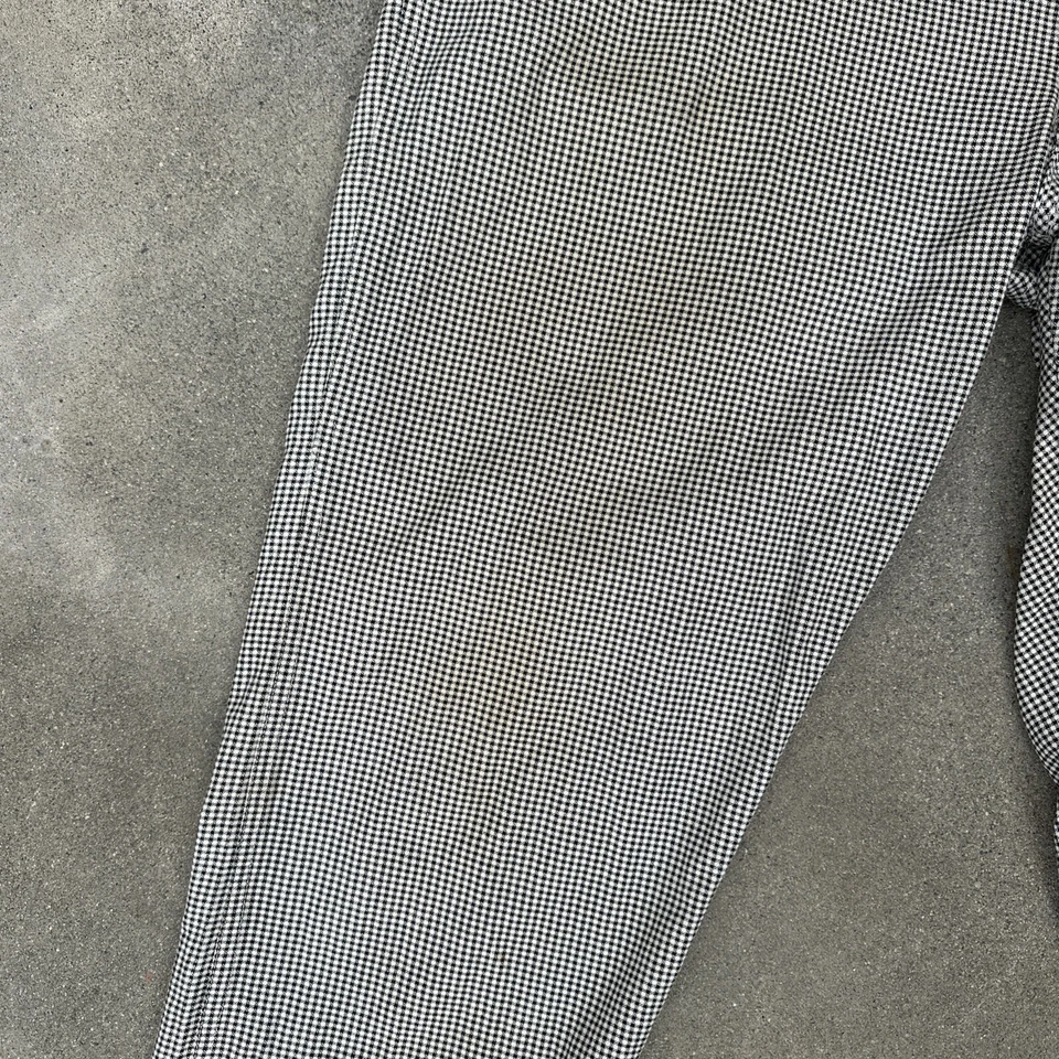 复古 20 世纪 30 年代黑白格子男式工装裤鸭子品牌长裤 — 第 4/4 张图片