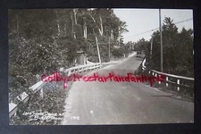 Lakeshore Drive at BRICH BROOK Whitehall, Michigan RPPC vintage postcard 1928