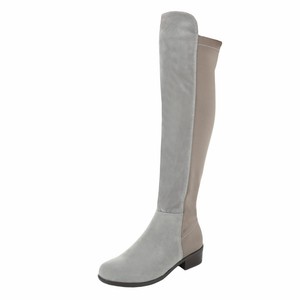 Stiefel Top Damen Braun W3oi Schwach Gefüttert Grau Boots Schuhe Overknee 37 BtTqwdd