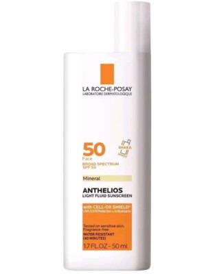 La Roche-Posay Anthelios Ultra-Light Fluid Mineral Face Sunscreen with Zinc. 207