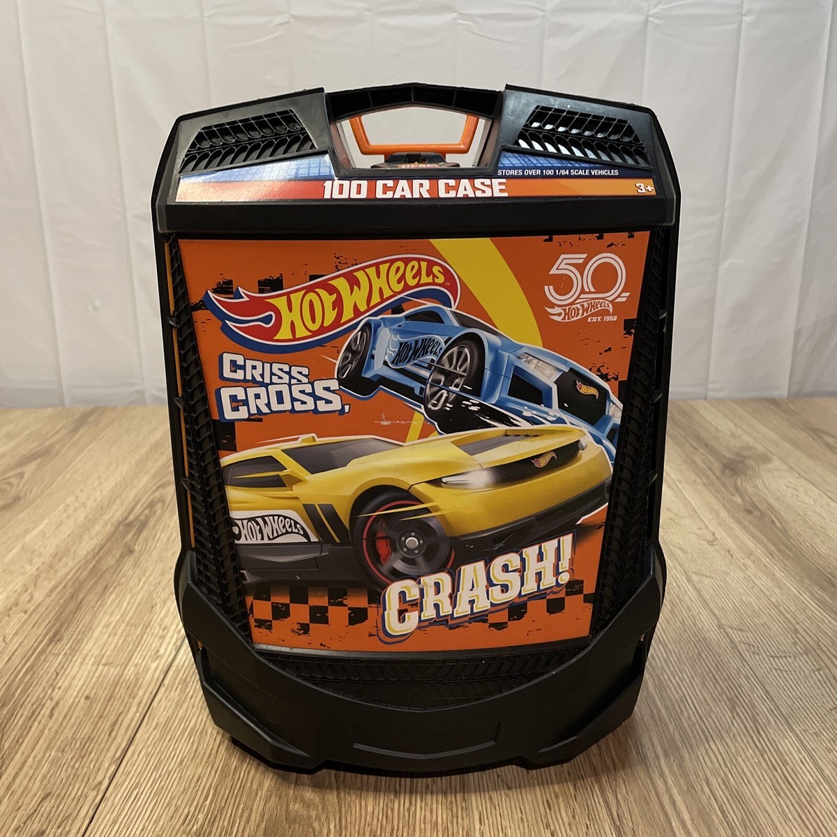 Hot Wheels Rolling 100 Car Case Criss Cross Crash 50th Anniversary