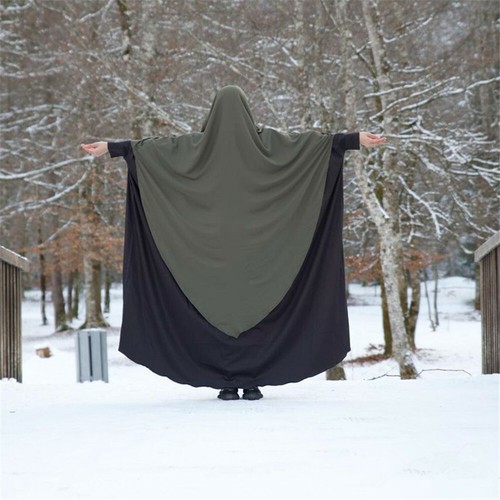 Khimar Women Muslim Hijab Arab Scarf Burqa Islamic Paryer Overhead Abaya Kaftan - Picture 45 of 99