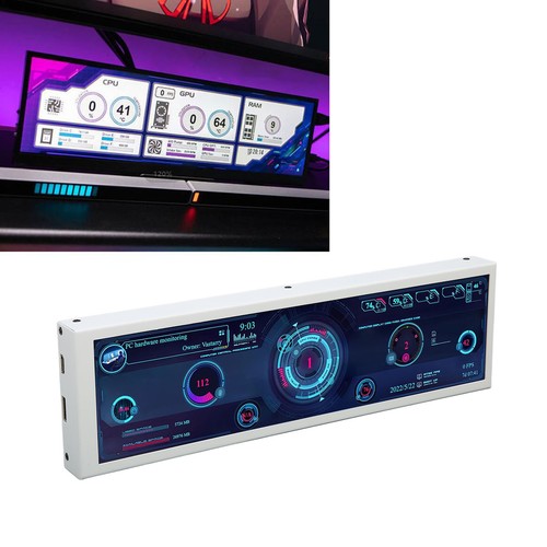 PC Sensor Panel Display 8.8 Inch CPU Hardware Temperature Monitor - Picture 5 of 23