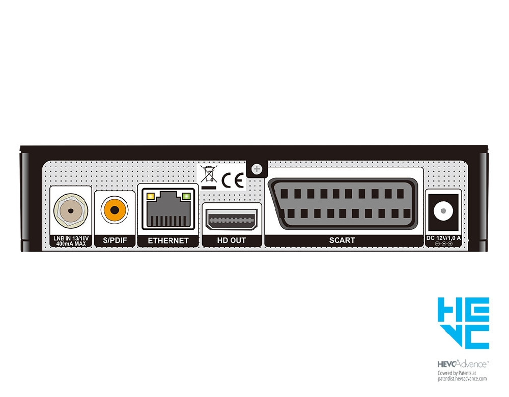 Decoder Satellitare 12V BWare HK540GT+ LAN per Camper e Casa - HD S2 - 4