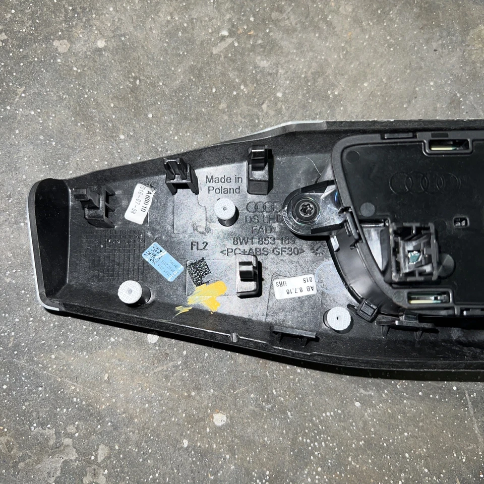 Aluminum Trim Set Door Panel Console Dash OEM 17-19 AUDI A4 Quattro Read Descrip - Image 4 of 4