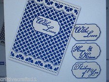 TATTERED LACE INTERCHANGEABLE EMBOSSING FOLDER - "LACEY GRID" - TTLEF013