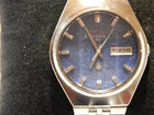 Seiko 0923-8020 Blue-Dial Quartz QZ Vintage Men's Watch