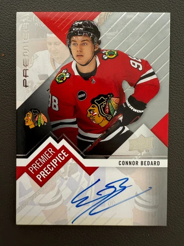 2023 UPPER DECK PREMIER #PPR-CB CONNOR BEDARD PRECIPICE AUTO ROOKIES RC