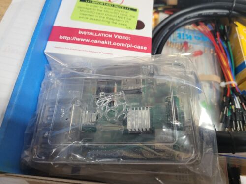 CanaKit Raspberry Pi 3 B+ ULT Kit with Clear Case open box with 37 new sensors - Picture 3 of 5