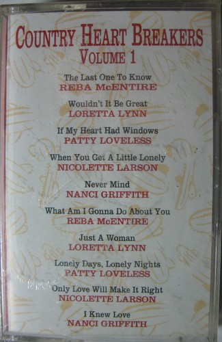 COUNTRY HEART BREAKERS VOLUME 1 LORETTA LYNN REBA 1993 CASSETTE TAPE SEALED
