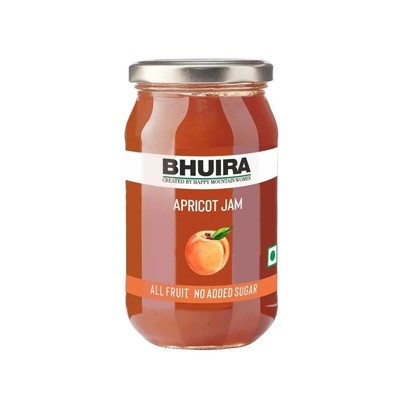 Bhuira Jams | Apricot Jam ( No Added Sugar), No Preservatives, Ayurvedic- 240grm