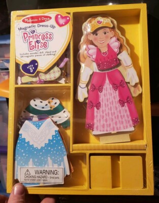 magnetic dress up princess elise Melissa & Doug Deluxe Princess Elise Magnetic Wooden Dress-up Doll Play Set  (24 Pcs)