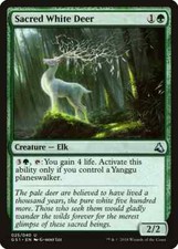 MTG Magic the Gathering Sacred White Deer (25/42) Global Series