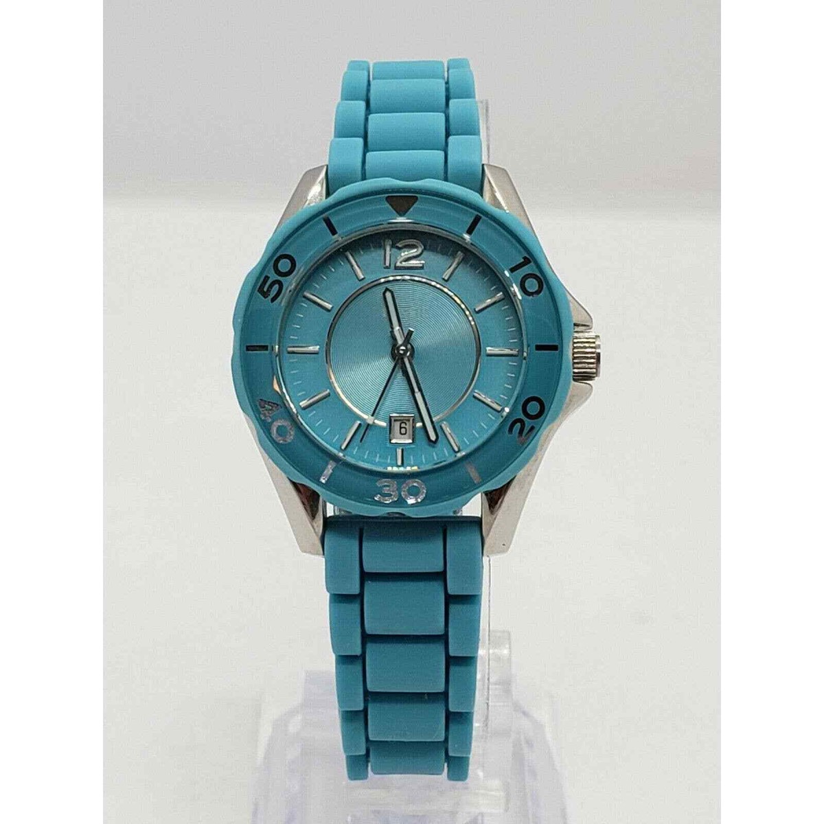 Fossil Teal 30mm Es-2940 Silicone Women's Watch | eBay
