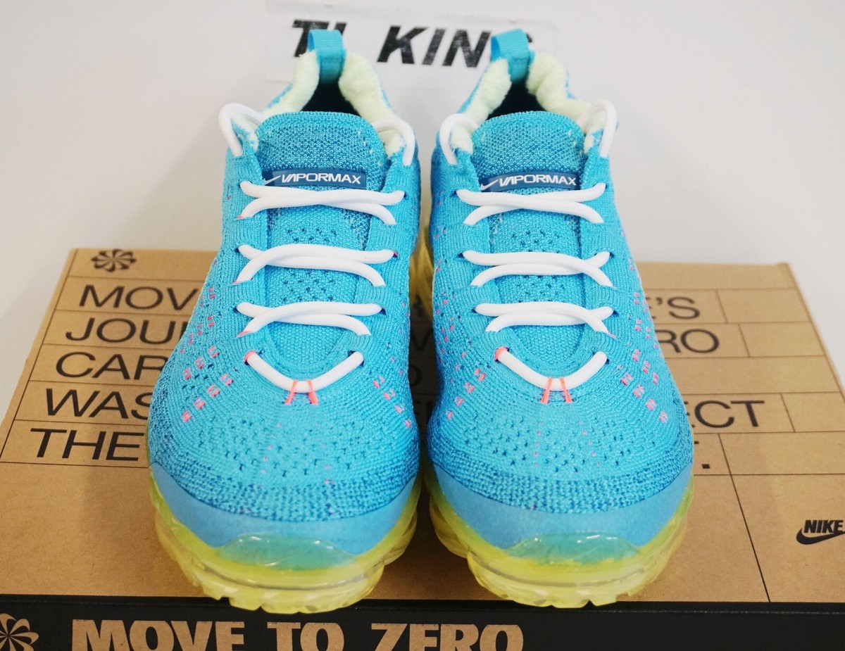 Nike Air VaporMax 2023 FK Flyknit Baltic Blue Citron Tint DV1678-400 Msrp $210