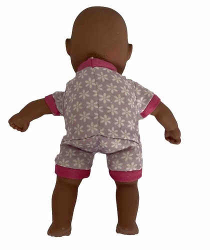 My Sweet Love 8" mini baby doll pink dot pjs NO hat AA brown eyes 2015 cititoy - Picture 6 of 8