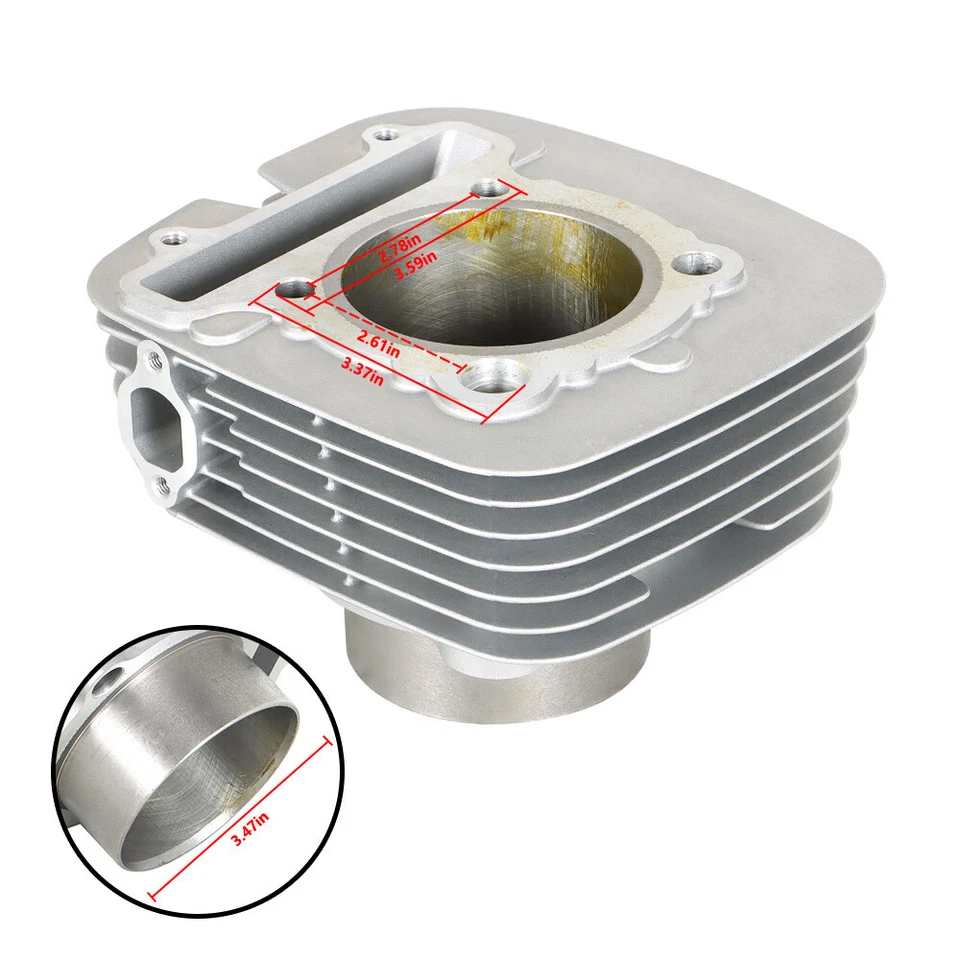 New Part Cylinder Piston Gasket Top End Kit For Yamaha Warrior 350 1987-2004 ATV - Image 2 of 4