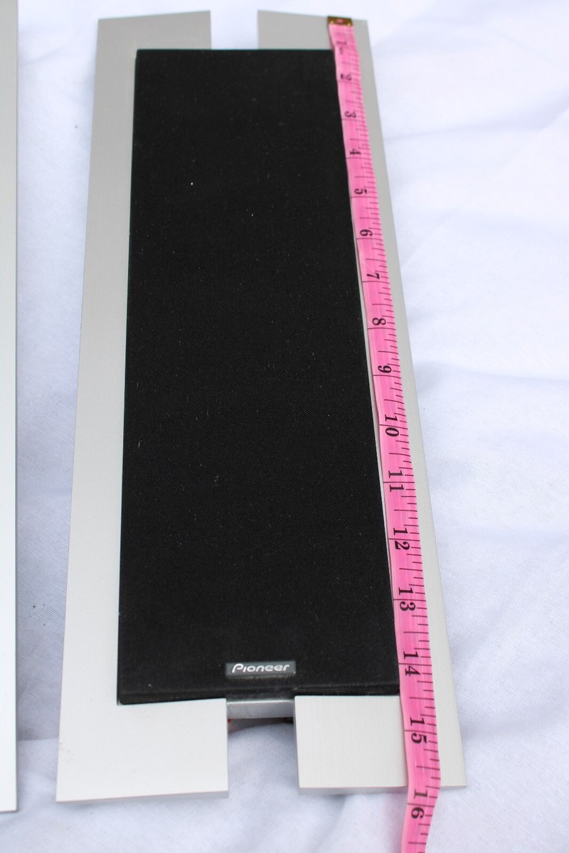 4) Pioneer S-LF3-CR Ultra Thin TV Speakers Silver, 2 with