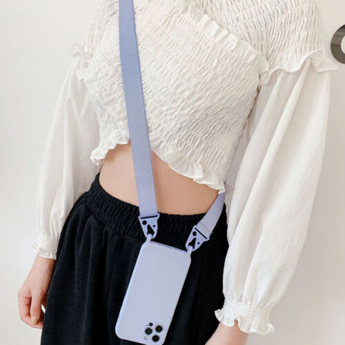 Soft Silicone Strap Shockproof Case Cover For iPhone 14 13 11 12 XS XR X 8 Phone - Picture 5 of 23