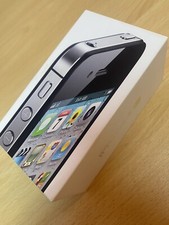 Genuine Apple iPhone 4S Box Black Very Good Condition With Inserts