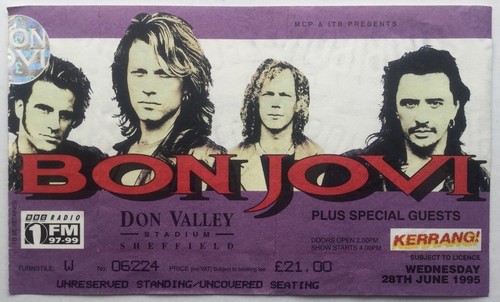 Bon Jovi Original Concert Tickets Select From Dropdown List - Picture 28 of 74