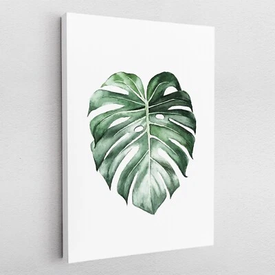 Leinwandbild Poster Acryl Pop Art Natur Pflanze Monstera Blume Blatt Wohnzimmer - Bild 1 von 4