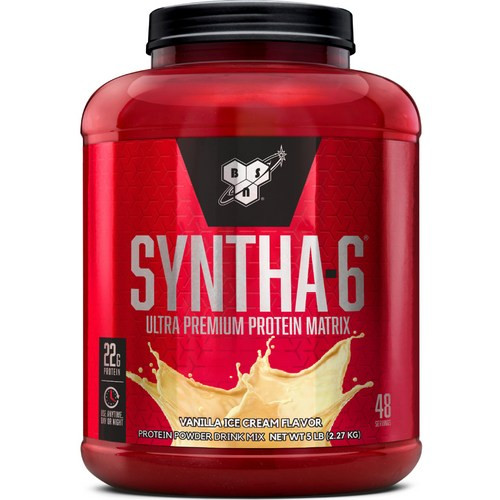 BSN Syntha 6 proteína en polvo sabor vainilla 48 porciones, 2,27 kg, 1EA