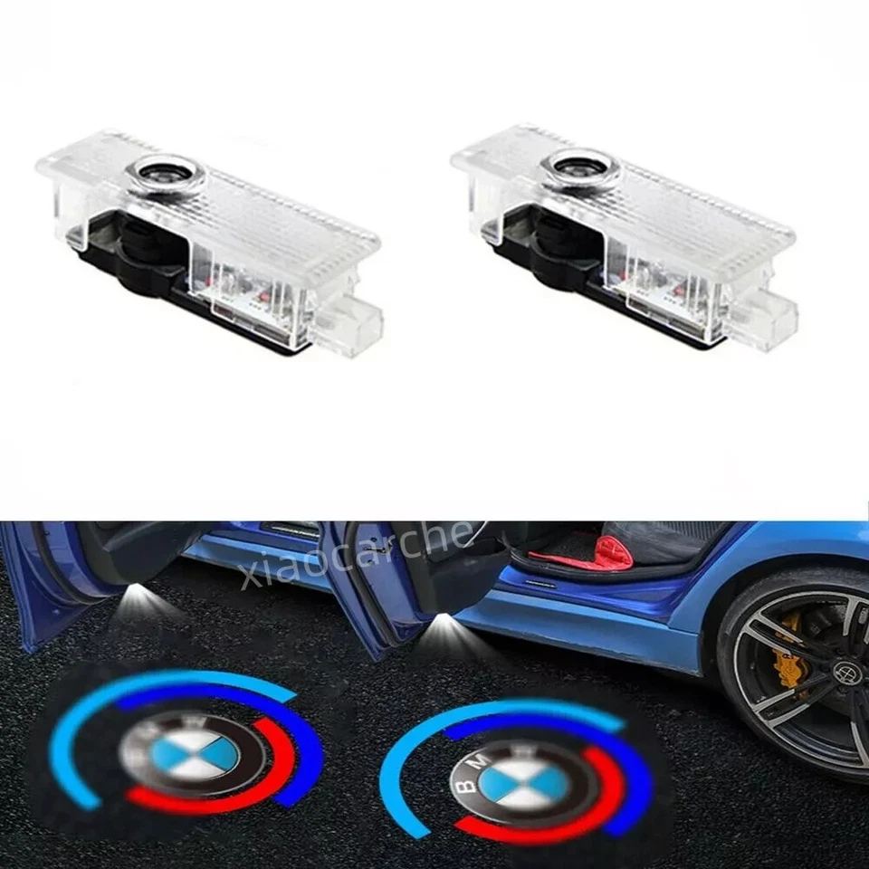 4X Car Door Welcome Light 50th anniversary Fits For E60 E63 E90 E92 X1 - Изображение 2 из 4