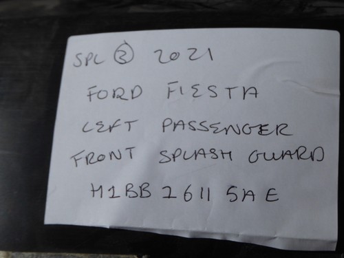 FORD FIESTA MK8 NSF FRONT LEFT WHEEL SPLASH ARCH LINER H1BB-16115-AE 2017-2021 - Picture 6 of 8