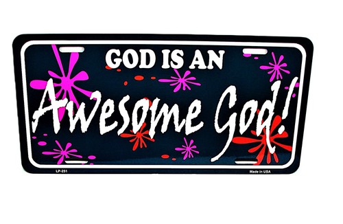 AWESOME GOD CHRISTIAN RELIGIOUS JESUS SPIRITUAL METAL CAR LICENSE PLATE AUTO TAG - Picture 12 of 15