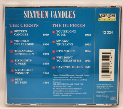 【中古】 16 Candles Crests Duprees Crests - Duprees - The Very Best Of The Crests - The Duprees