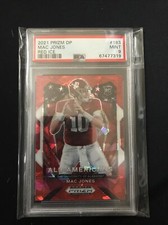 2021 Prizm DP MAC JONES All American Red Ice Prizm Rookie Card #183 PSA 9