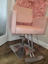   Pink Salon Styling Chair for Barber/Hair Stylist Beauty