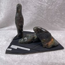 Seehund Edelstein Gravur Skulptur Engraving Seehund carved Stone