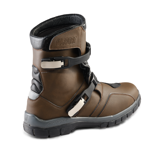 Fusport GIBSON x MOTOZ Brown Low Adventure Motorcycle Boots Size US9 EU42 - Picture 3 of 5