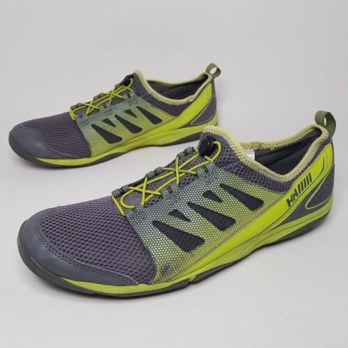 Helly Hansen Aquapace 2 Sailing Shoes Men's size 11 Gray Neon Speed Lace