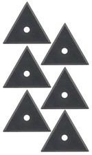 6 x Ersatzklinge für Dreikant Zugschaber Ersatz Klinge Schaber