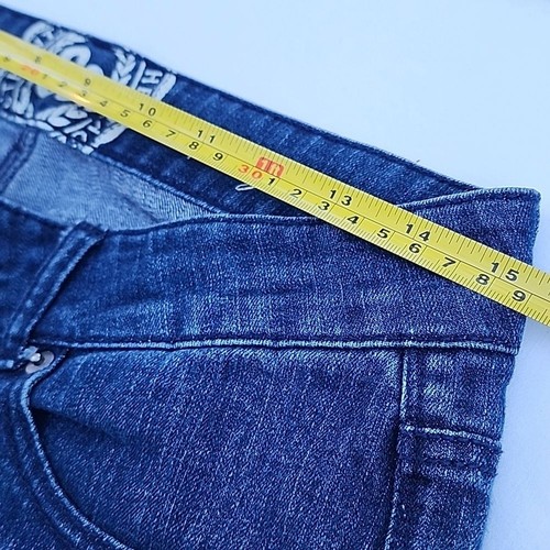 Pantalones de mezclilla SO auténticos American Heritage para mujer talla 9 tiro bajo lavado oscuro artículos de calle - Imagen 3 de 7