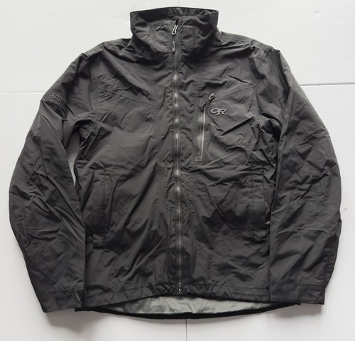 Outdoor Research Mens Recco Pertex Shield Full Zip Igneo Rain Jacket Sz S Hiking - Picture 2 of 16